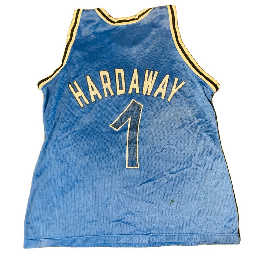 Vintage Penny Hardaway Jersey Mens Size 40 Black Orlando Magic Champion NBA
